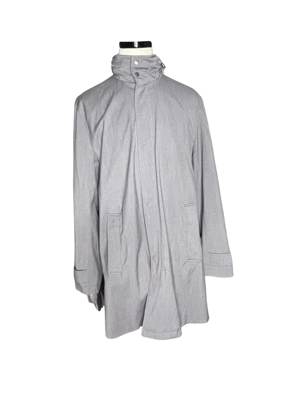 Michael Kors Gray Hooded Rain Jacket